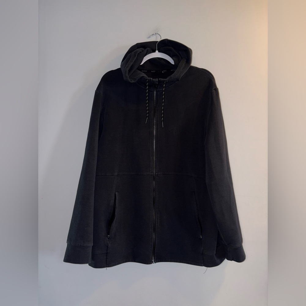 Matrix - Black Zipper Up Hoodie (Men’s)